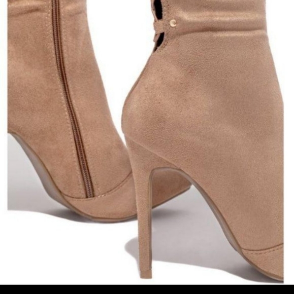 🆕 NIB Taupe Over the Knee Boots - Picture 10 of 11